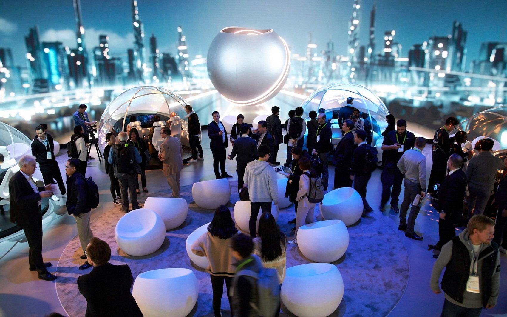 拉斯维加斯CES2019 韩国现代汽车展台——描绘属于你的世界 / ATELIER BRÜCKNER